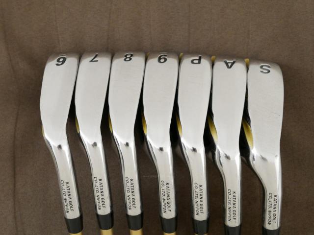 Iron set : Katana : ชุดเหล็ก Katana Sword Sniper 589 (หน้าเด้ง) มีเหล็ก 6-Pw,Aw,Sw (7 ชิ้น) ก้านกราไฟต์ Speeder 589 Flex SR