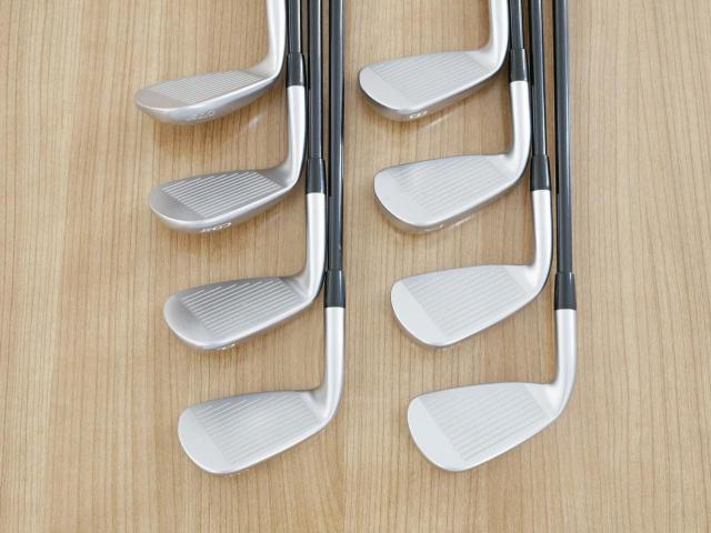 Iron set : Mizuno : ชุดเหล็ก Mizuno JPX 919 Hot Metal (ปี 2020 ตัวท๊อป ใบใหญ่ ไกล หน้าเด้ง) มีเหล็ก 5-Pw,Aw,Sw (8 ชิ้น) ก้านกราไฟต์ Flex R