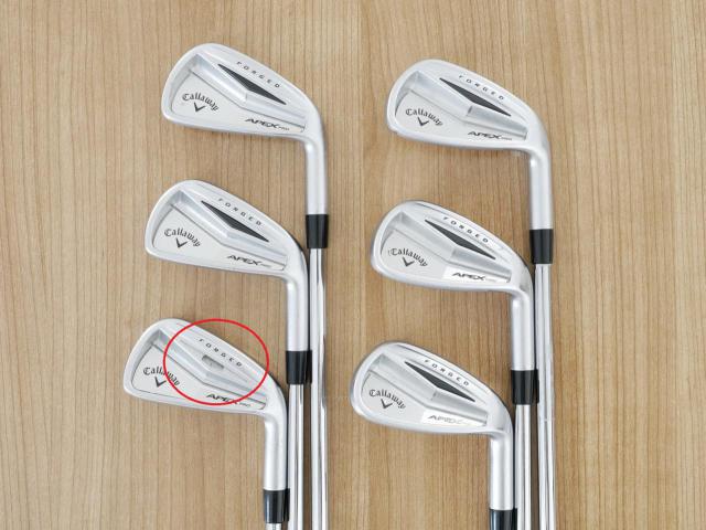 Iron set : Callaway : **มีตำหนิ** ชุดเหล็ก Callaway APEX Pro Forged มีเหล็ก 5-Pw (6 ชิ้น) ก้านเหล็ก NS Pro 950 Flex S