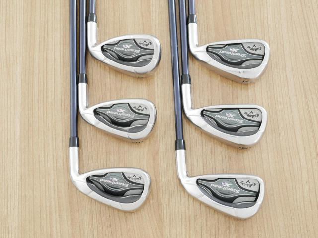 Iron set : Callaway : ชุดเหล็ก Callaway Steelhead XR (ปี 2017 ง่าย ไกล) มีเหล็ก 5-Pw (6 ชิ้น) ก้านกราไฟต์ Flex R