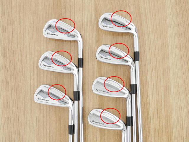 Iron set : Taylormade : **มีตำหนิ** ชุดเหล็ก Taylormade SLDR มีเหล็ก 5-Pw,Aw (7 ชิ้น) ก้านเหล็ก NS Pro 930 Flex S