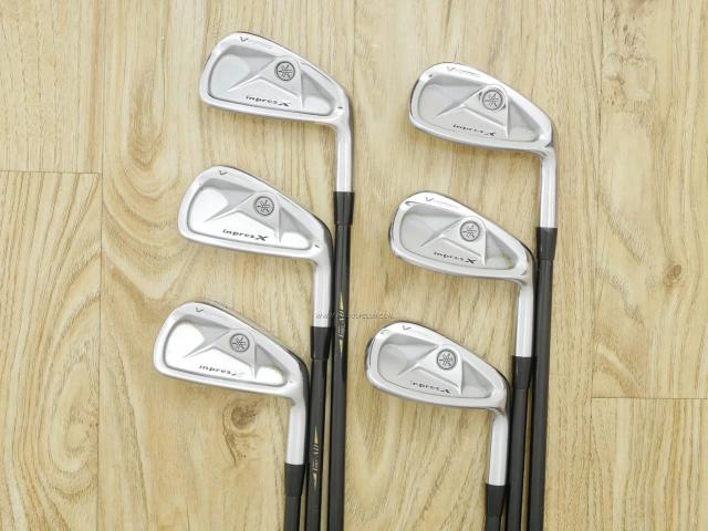 Iron set : Yamaha : ชุดเหล็ก Yamaha Inpres X (V Forged) มีเหล็ก 5-Pw (6 ชิ้น) ก้านกราไฟต์ Tour AD AD-75 Flex R