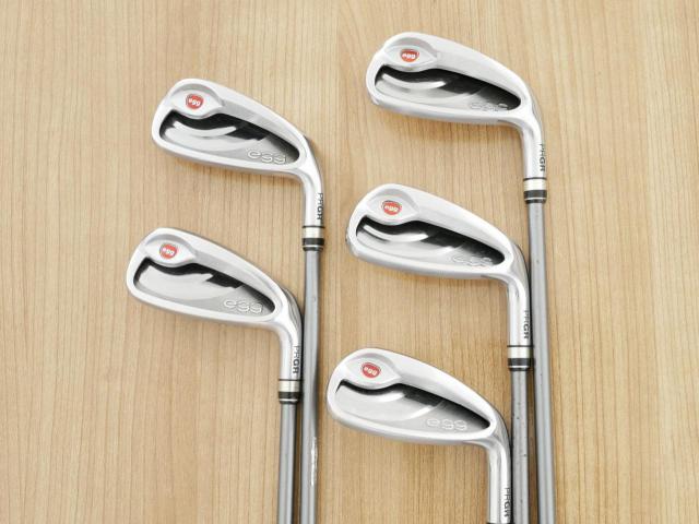Iron set : PRGR : ชุดเหล็กกระเทย PRGR NEW Egg (ปี 2020 ตีง่ายและไกลมากๆ เด้งสุดๆ COR 0.82) มีเหล็ก 7-Pw,Aw (5 ชิ้น) ก้านกราไฟต์ M-37 Flex R