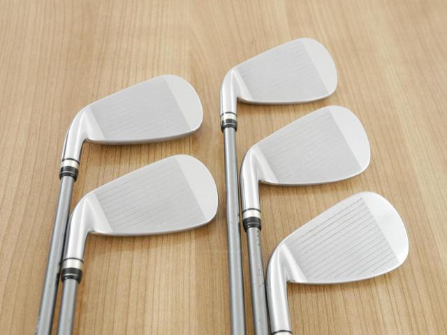 Iron set : PRGR : ชุดเหล็กกระเทย PRGR NEW Egg (ปี 2020 ตีง่ายและไกลมากๆ เด้งสุดๆ COR 0.82) มีเหล็ก 7-Pw,Aw (5 ชิ้น) ก้านกราไฟต์ M-37 Flex R