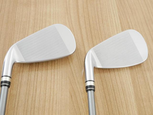 Iron set : PRGR : ชุดเหล็กกระเทย PRGR NEW Egg (ปี 2020 ตีง่ายและไกลมากๆ เด้งสุดๆ COR 0.82) มีเหล็ก 7-Pw,Aw (5 ชิ้น) ก้านกราไฟต์ M-37 Flex R