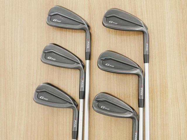 Iron set : Ping : ชุดเหล็ก Ping G710 (ปี 2021 Japan Spec. ใบใหญ่ ง่ายที่สุด ไกลที่สุดของ Ping) มีเหล็ก 6-Pw,Aw (6 ชิ้น) ก้านกราไฟต์ Fujikura MCI 80 Flex R