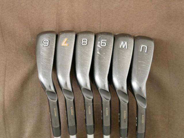 Iron set : Ping : ชุดเหล็ก Ping G710 (ปี 2021 Japan Spec. ใบใหญ่ ง่ายที่สุด ไกลที่สุดของ Ping) มีเหล็ก 6-Pw,Aw (6 ชิ้น) ก้านกราไฟต์ Fujikura MCI 80 Flex R