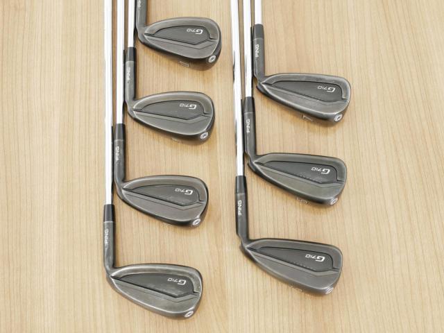 Iron set : Ping : ชุดเหล็ก Ping G710 (ปี 2021 Japan Spec. ใบใหญ่ ง่ายที่สุด ไกลที่สุดของ Ping) มีเหล็ก 5-Pw,Aw (7 ชิ้น) ก้านเหล็ก NS Pro 950 NEO Flex R