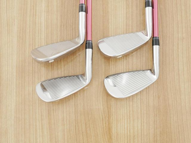 Lady club : All : ชุดเหล็ก Kasco Dimpals EL (ใบใหญ่ ตีง่าย) มีเหล็ก 8-Pw,Sw (4 ชิ้น) ก้านกราไฟต์ Flex L