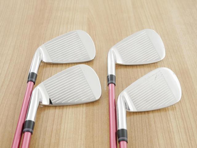 Lady club : All : ชุดเหล็ก Kasco Dimpals EL (ใบใหญ่ ตีง่าย) มีเหล็ก 8-Pw,Sw (4 ชิ้น) ก้านกราไฟต์ Flex L