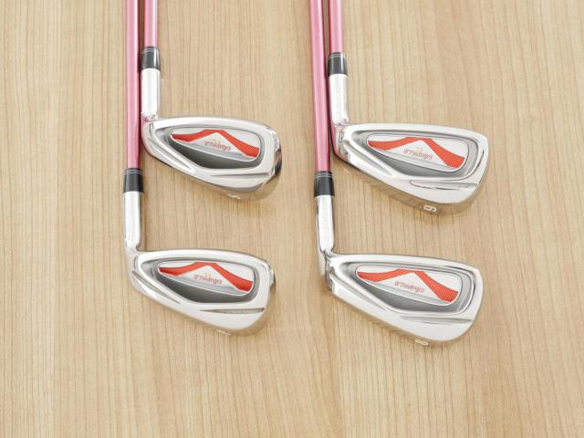 Lady club : All : ชุดเหล็ก Kasco Dimpals EL (ใบใหญ่ ตีง่าย) มีเหล็ก 8-Pw,Sw (4 ชิ้น) ก้านกราไฟต์ Flex L