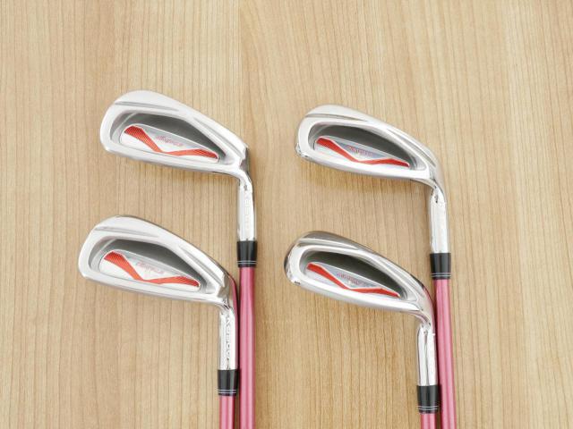 Lady club : All : ชุดเหล็ก Kasco Dimpals EL (ใบใหญ่ ตีง่าย) มีเหล็ก 8-Pw,Sw (4 ชิ้น) ก้านกราไฟต์ Flex L