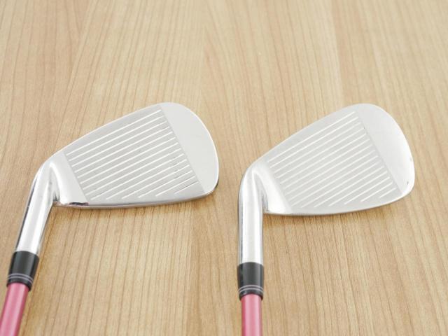 Lady club : All : ชุดเหล็ก Kasco Dimpals EL (ใบใหญ่ ตีง่าย) มีเหล็ก 8-Pw,Sw (4 ชิ้น) ก้านกราไฟต์ Flex L