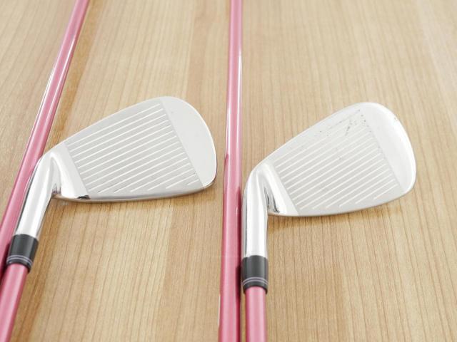 Lady club : All : ชุดเหล็ก Kasco Dimpals EL (ใบใหญ่ ตีง่าย) มีเหล็ก 8-Pw,Sw (4 ชิ้น) ก้านกราไฟต์ Flex L