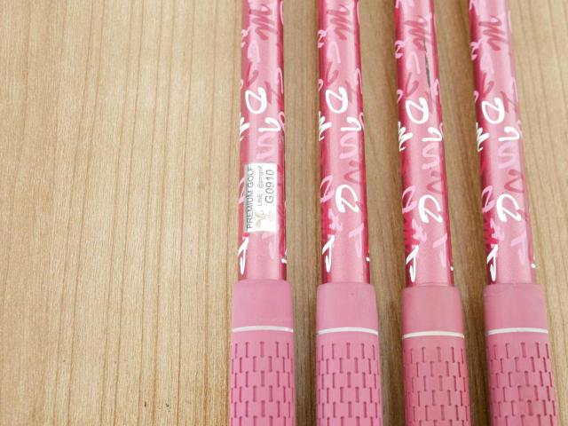 Lady club : All : ชุดเหล็ก Kasco Dimpals EL (ใบใหญ่ ตีง่าย) มีเหล็ก 8-Pw,Sw (4 ชิ้น) ก้านกราไฟต์ Flex L