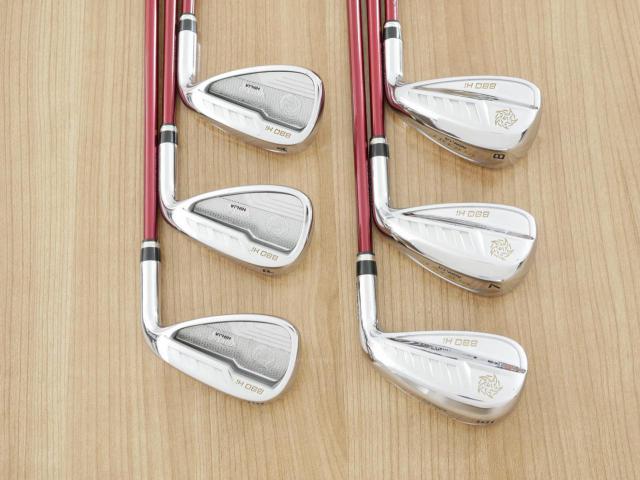 Iron set : Katana : ชุดเหล็ก Katana Voltio NINJA 880Hi Silver (รุ่นท็อปสุด ปี 2018 ตีง่าย ไกล สวยมากๆ) มีเหล็ก 6-Pw,Aw (6 ชิ้น) ก้านกราไฟต์ Fujikura Speeder 361 Flex R