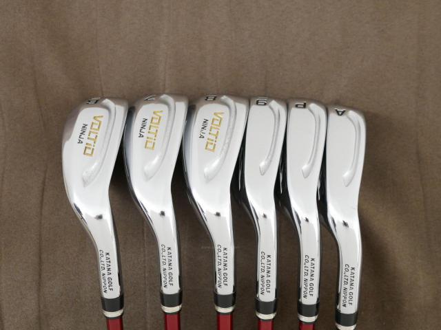 Iron set : Katana : ชุดเหล็ก Katana Voltio NINJA 880Hi Silver (รุ่นท็อปสุด ปี 2018 ตีง่าย ไกล สวยมากๆ) มีเหล็ก 6-Pw,Aw (6 ชิ้น) ก้านกราไฟต์ Fujikura Speeder 361 Flex R