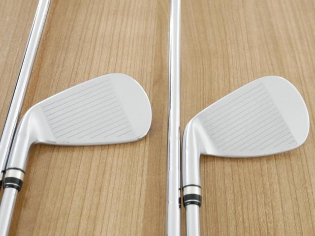 Iron set : PRGR : ชุดเหล็กกระเทย PRGR NEW Egg Forged (รุ่นปี 2020 ตีง่ายและไกลมากๆ เด้งสุดๆ COR 0.82) มีเหล็ก 6-Pw,Aw (6 ชิ้น) ก้านเหล็ก NS Pro ZELOS 7 