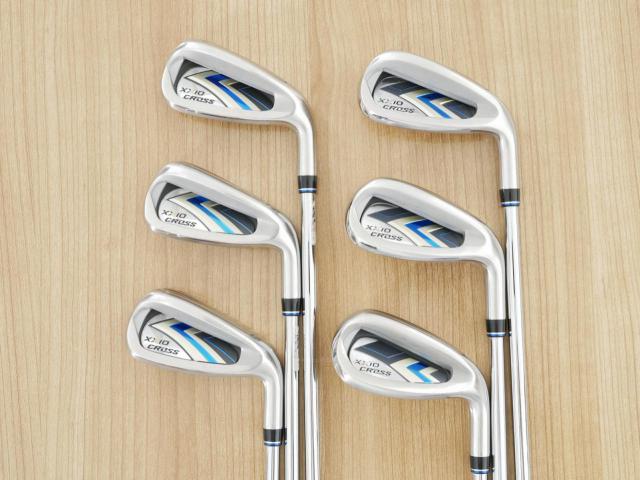 Iron set : XXIO : ชุดเหล็ก XXIO Cross 2 (ออกปี 2021 ตีไกลที่สุดของที่สุดจาก XXIO หน้าเด้งสุดๆ) มีเหล็ก 6-Pw,Aw (6 ชิ้น ตีไกลกว่าปกติ 2 เบอร์) ก้านเหล็ก NS Pro 860 DST Flex R