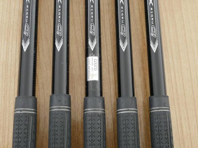 Iron set : PRGR : ชุดเหล็ก PRGR ID Nabla X Black มีเหล็ก 6-Pw (5 ชิ้น) ก้านกราไฟต์ Flex SR (M-40)