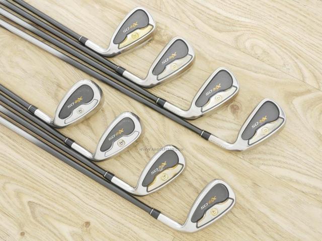 Iron set : Taylormade : ชุดเหล็ก Taylormade XR-05 (หน้า Titanium รุ่นท็อป) มีเหล็ก 5-Pw,Aw,Sw (8 ชิ้น) ก้านกราไฟต์ Flex R