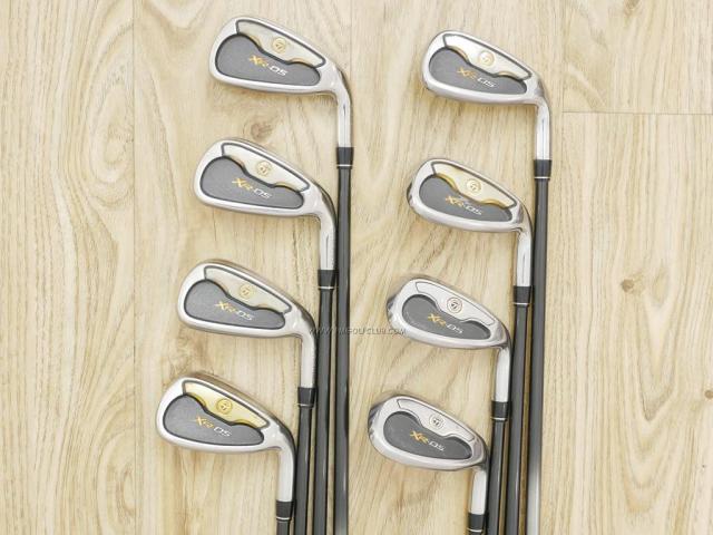 Iron set : Taylormade : ชุดเหล็ก Taylormade XR-05 (หน้า Titanium รุ่นท็อป) มีเหล็ก 5-Pw,Aw,Sw (8 ชิ้น) ก้านกราไฟต์ Flex R