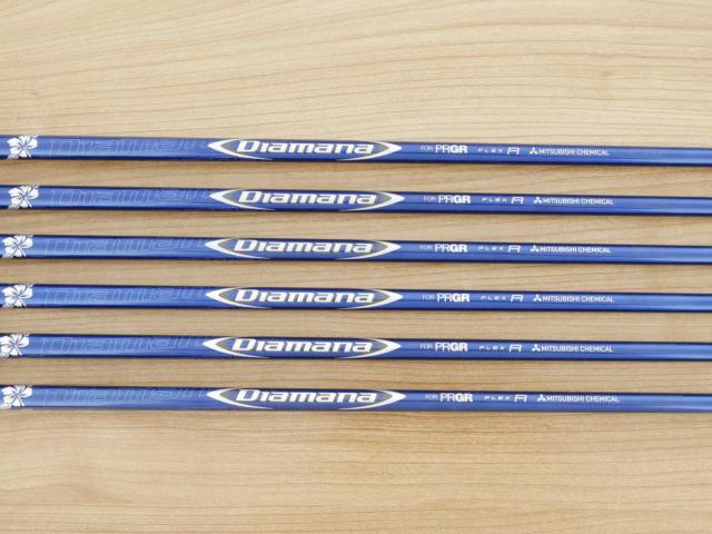 Iron set : PRGR : ชุดเหล็ก PRGR RS Forged (ออกปี 2019 นุ่มมากๆ) มีเหล็ก 5-Pw (6 ชิ้น) ก้านกราไฟต์ Mitsubishi Diamana Flex R