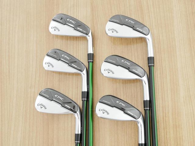 Iron set : Callaway : ชุดเหล็ก Callaway EPIC Max Fast (รุ่นแพงสุด ไกลสุดของ Callaway ปี 2021) มีเหล็ก 6-Pw,Aw (6 ชิ้น) ก้านกราไฟต์ Fujikura Speeder Evolution Flex R