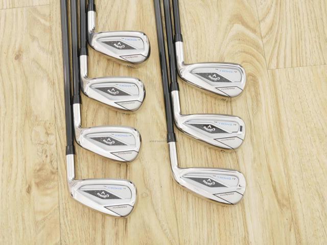 Iron set : Callaway : ชุดเหล็ก Callaway Paradym Ai Smoke HL (รุ่นล่าสุด ออกปี 2024 ตีง่ายมาก ไกล Japan Spec.) มีเหล็ก 6-Pw,Aw,Gw (7 ชิ้น) ก้านกราไฟต์ Fujikura TENSEI 50 Flex R