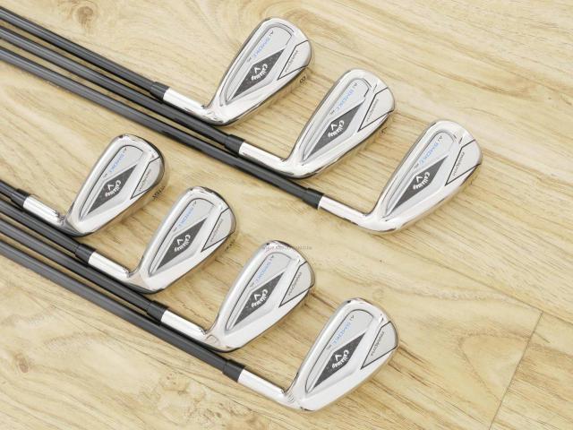 Iron set : Callaway : ชุดเหล็ก Callaway Paradym Ai Smoke HL (รุ่นล่าสุด ออกปี 2024 ตีง่ายมาก ไกล Japan Spec.) มีเหล็ก 6-Pw,Aw,Gw (7 ชิ้น) ก้านกราไฟต์ Fujikura TENSEI 50 Flex R