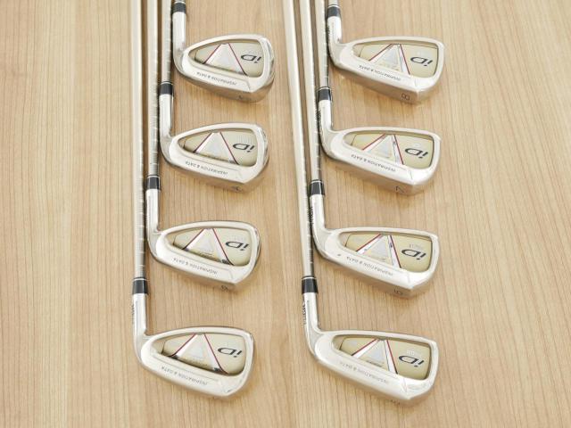 Iron set : PRGR : ชุดเหล็ก PRGR ID Nabla Red (รุ่นท๊อปสุด หน้าเด้ง ไกลมาก) มีเหล็ก 5-Pw,Aw,Sw (8 ชิ้น) ก้านกราไฟต์ M-40 Flex SR