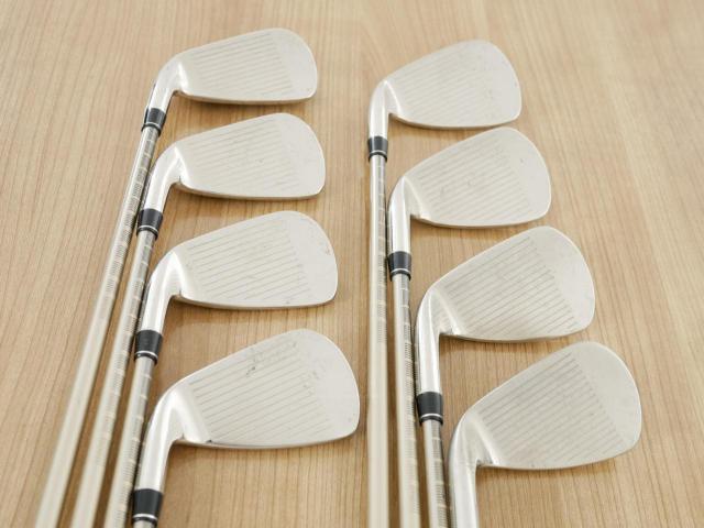 Iron set : PRGR : ชุดเหล็ก PRGR ID Nabla Red (รุ่นท๊อปสุด หน้าเด้ง ไกลมาก) มีเหล็ก 5-Pw,Aw,Sw (8 ชิ้น) ก้านกราไฟต์ M-40 Flex SR