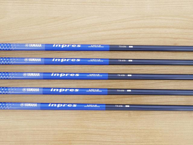 Lady club : All : ชุดเหล็ก Yamaha Inpres UD+2 (ออกปี 2019 ตีไกลที่สุด ไกลกว่าเหล็กทั่วไป 2 เบอร์ หน้าเด้ง COR 0.822) มีเหล็ก 7-Pw,Sw (5 ชิ้น) ก้านกราไฟต์ Flex L
