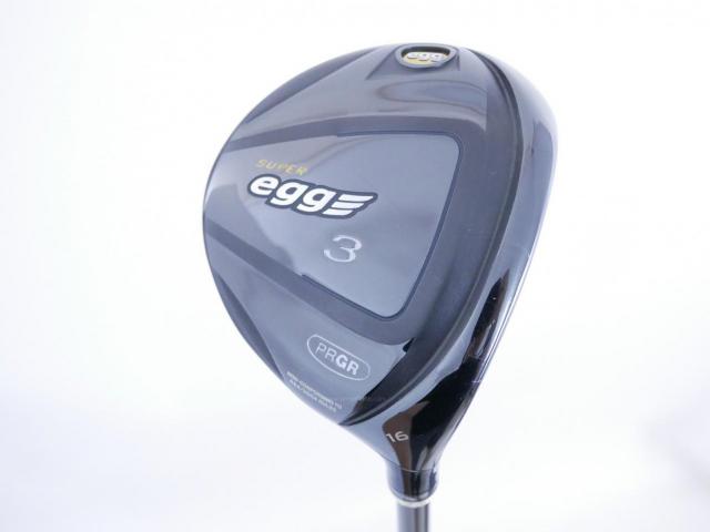 Fairway Wood : PRGR : หัวไม้ 3 PRGR Super Egg (หน้าเด้งเกินกฏ COR 0.84 ออกปี 2018 หายากมาก) Loft 16 Flex R2 (M-35)