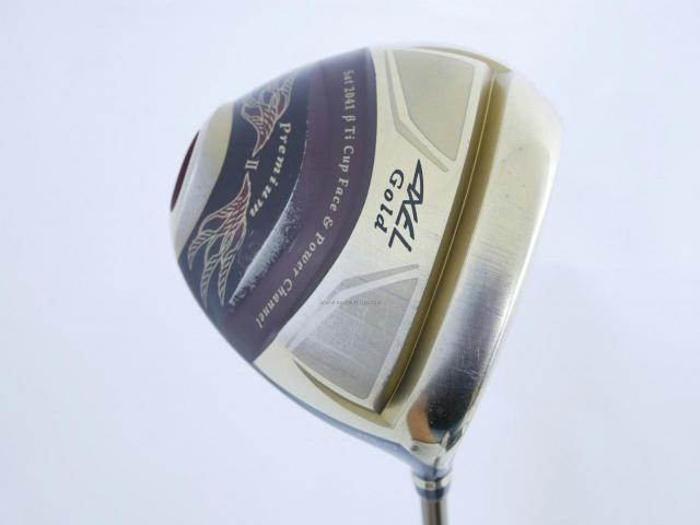 Driver : Tsuruya : Tsuruya AXEL Gold Premium II (รุ่นปี 2017 ตัวท๊อป หน้าเด้งสุดๆ COR 0.86 ของใหม่ 4 หมื่น) Loft 10.5 Flex R