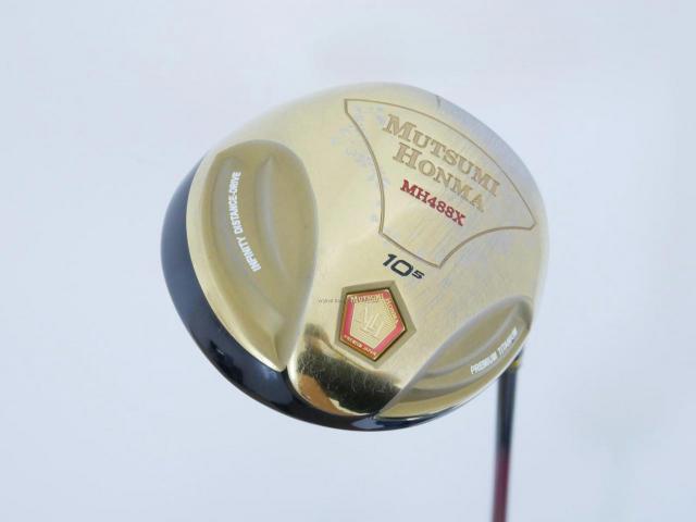 Driver : Other Brand : ไดรเวอร์ Mutsumi Honma MH488X (หัวขนาด 488cc. หน้าเด้งเกินกฏ) Loft 10.5 Flex R