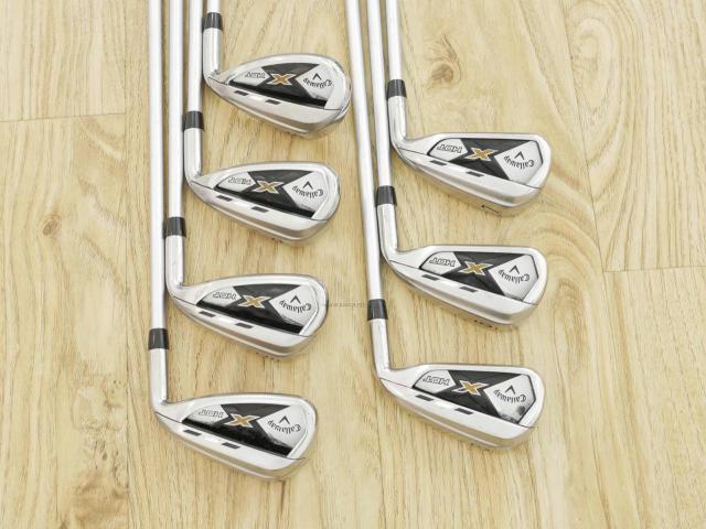 Iron set : Callaway : ชุดเหล็ก Callaway X Hot มีเหล็ก 5-Pw,Sw (7 ชิ้น) ก้านกราไฟต์ 60 Flex S