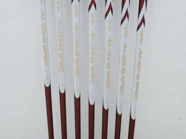 Iron set : Honma : ชุดเหล็ก Honma AMAZING Spec (หน้าเด้ง โกงองศาสุดๆ ไกลที่สุด) มีเหล็ก 5-11 (7 ชิ้น ระยะเทียบเท่า 4-Pw) ก้านกราไฟต์ Flex R