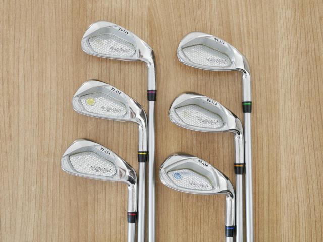 Iron set : Kasco : **มีตำหนิ** ชุดเหล็ก Kasco TARO Big Super Hyten (หน้าเด้ง ตีง่าย ไกล) มีเหล็ก 5-Pw (6 ชิ้น) ก้านกราไฟต์ Flex R