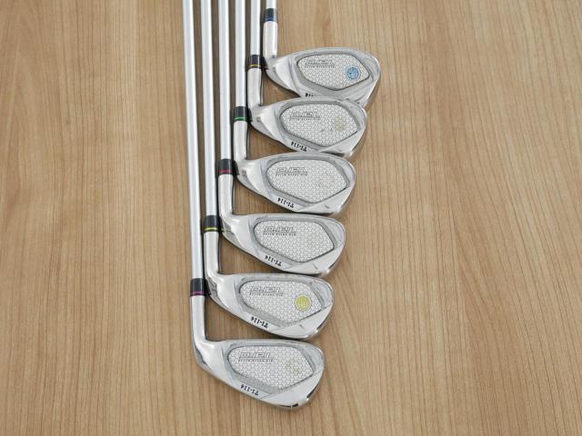 Iron set : Kasco : **มีตำหนิ** ชุดเหล็ก Kasco TARO Big Super Hyten (หน้าเด้ง ตีง่าย ไกล) มีเหล็ก 5-Pw (6 ชิ้น) ก้านกราไฟต์ Flex R