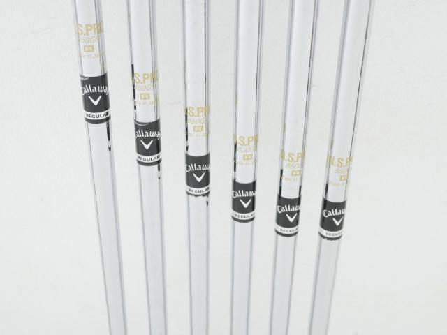 Iron set : Callaway : ชุดเหล็ก Callaway XR OS (ใบใหญ่ ตีง่ายมาก) มีเหล็ก 5-Pw (6 ชิ้น) ก้านเหล็ก NS Pro 850 Flex R