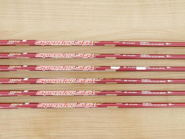 Iron set : Katana : ชุดเหล็ก Katana Voltio NINJA Silver (ปี 2018 หน้าเด้ง ตีไกล) มีเหล็ก 6-Pw,Aw (6 ชิ้น) ก้านกราไฟต์ Fujikura Speeder 561 Flex R