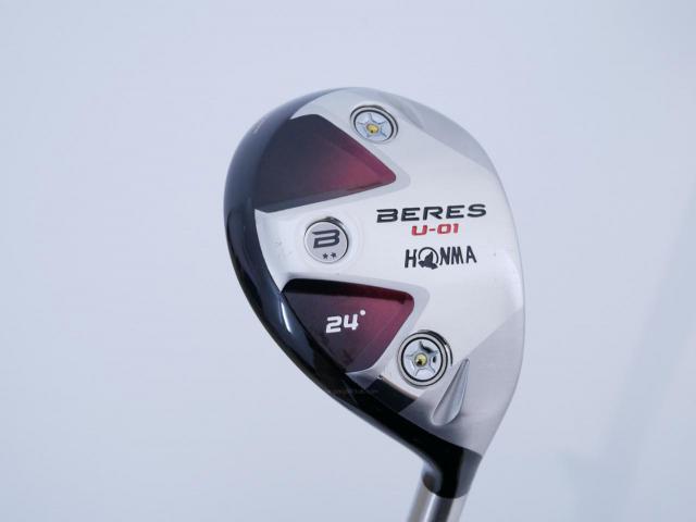 Fairway Wood : Honma : ไม้กระเทย Honma Beres U-01 Loft 24 ก้าน ARMRQ 6 (49) Flex S (2 ดาว)