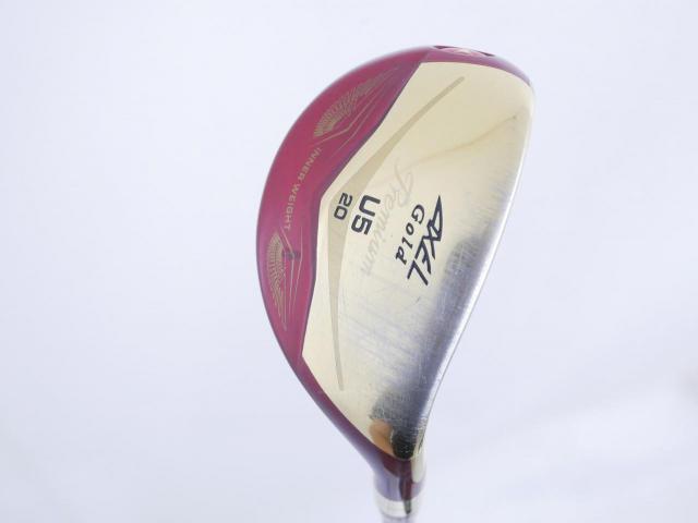 Fairway Wood : Tsuruya : ไม้กระเทย Tsuruya AXEL Gold Premium IV (รุ่นปี 2021 ตัวท๊อป ของใหม่ 2 หมื่นกว่า) Loft 20 Flex S
