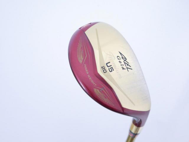 Fairway Wood : Tsuruya : ไม้กระเทย Tsuruya AXEL Gold Premium IV (รุ่นปี 2021 ตัวท๊อป ของใหม่ 2 หมื่นกว่า) Loft 20 Flex S