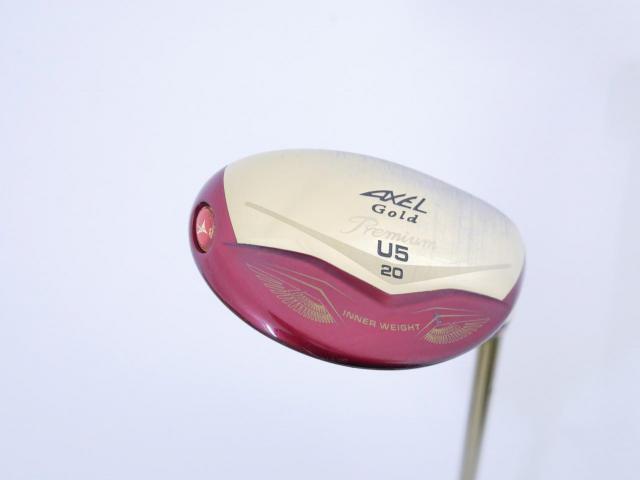 Fairway Wood : Tsuruya : ไม้กระเทย Tsuruya AXEL Gold Premium IV (รุ่นปี 2021 ตัวท๊อป ของใหม่ 2 หมื่นกว่า) Loft 20 Flex S