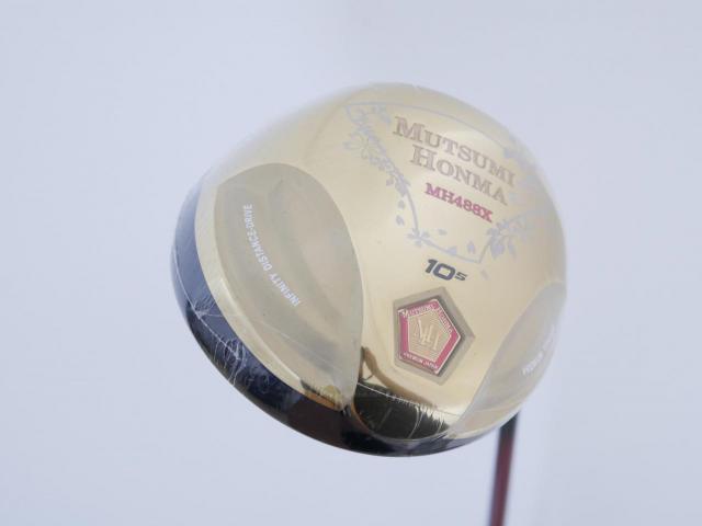 Driver : Other Brand : **ของใหม่ ยังไม่แกะพลาสติก** ไดรเวอร์ Mutsumi Honma MH488X (หัวขนาด 488cc. หน้าเด้งเกินกฏ) Loft 10.5 Flex SR