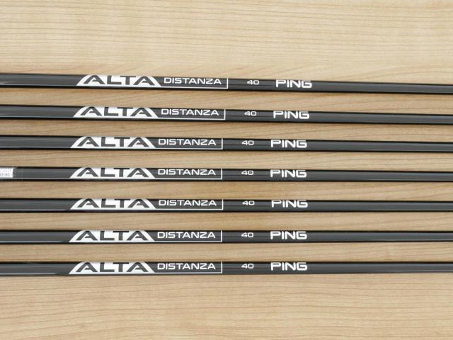 Iron set : Ping : ชุดเหล็ก Ping G710 (ปี 2021 Japan Spec. ใบใหญ่ ง่ายที่สุด ไกลที่สุดของ Ping) มีเหล็ก 5-Pw,Aw (7 ชิ้น) ก้านกราไฟต์ Ping ALTA Distanza 40 Flex R