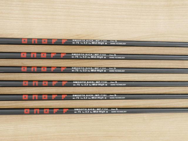Iron set : Daiwa : ชุดเหล็ก Daiwa OnOff (Forged นุ่มมากๆ) มีเหล็ก 5-Pw (6 ชิ้น) ก้านกราไฟต์ Flex S