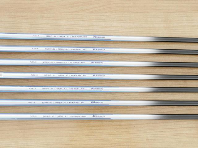Iron set : Kasco : ชุดเหล็ก Kasco DIMPALS G7 (ใบใหญ่) มีเหล็ก 5-Pw,Sw (7 ชิ้น) ก้านกราไฟต์ Flex R